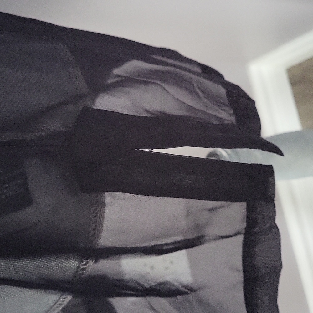 BCBGMaxAzria Black Sheer Shirt - Picture 8 of 12